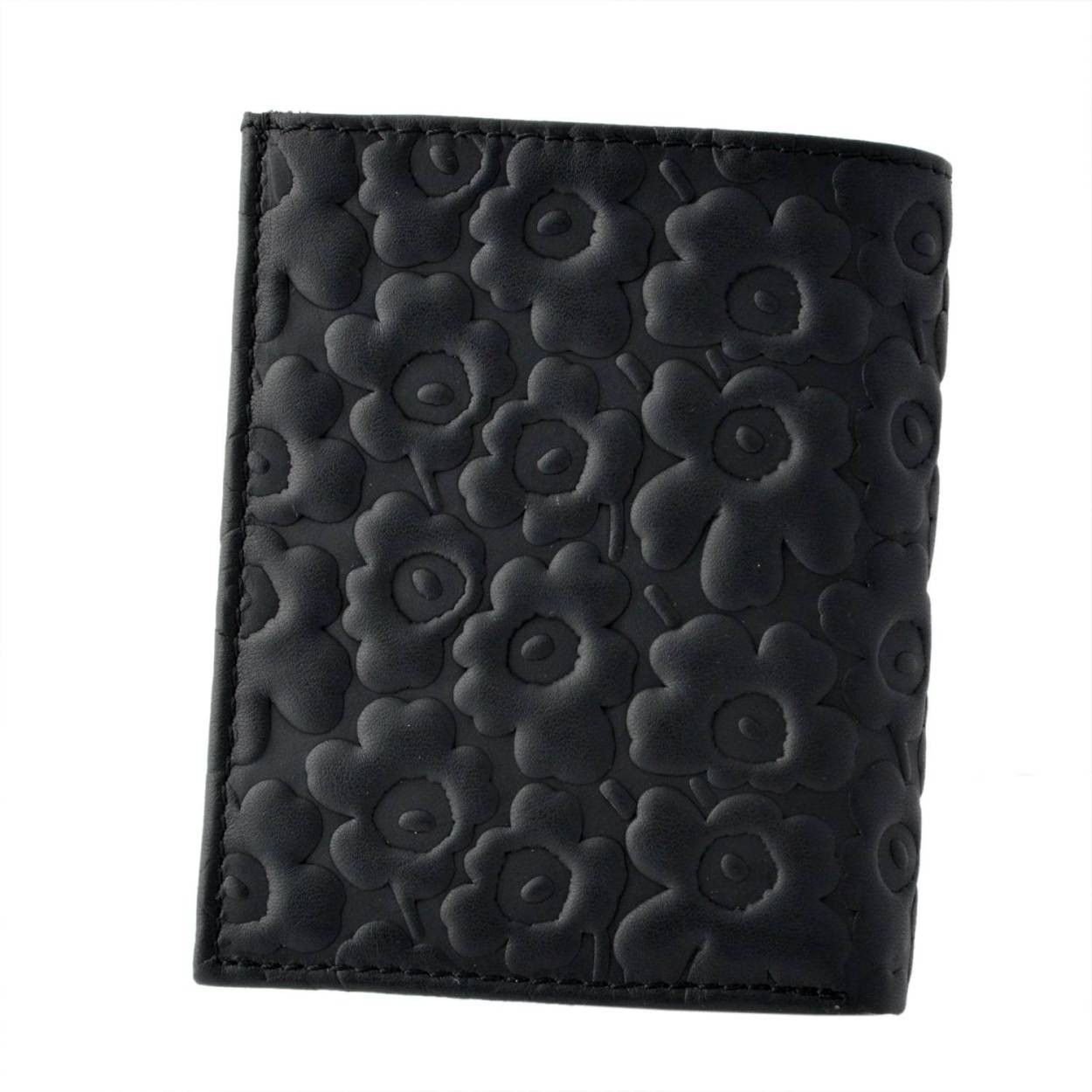 マリメッコ marimekko 043650 999 エンボス ウニッコ型押しレザー 二つ折り財布 EMBOSSED-UNIKKO  KATRI