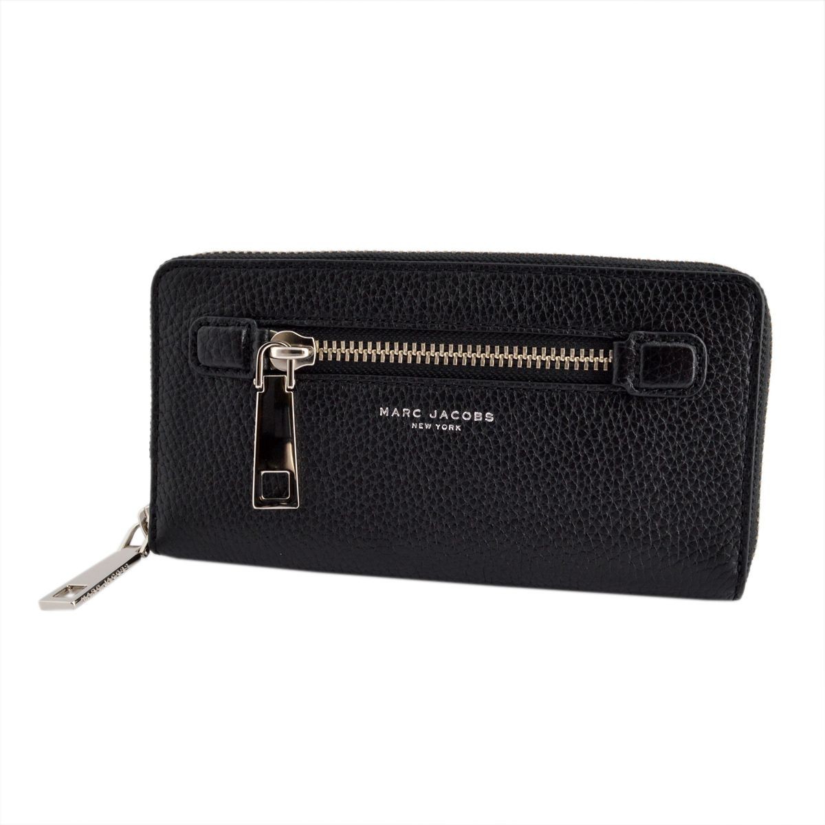マークジェイコブス MARC JACOBS M0008449 001 Black ラウンドファスナー長財布 Gotham Standard Continental Wallet