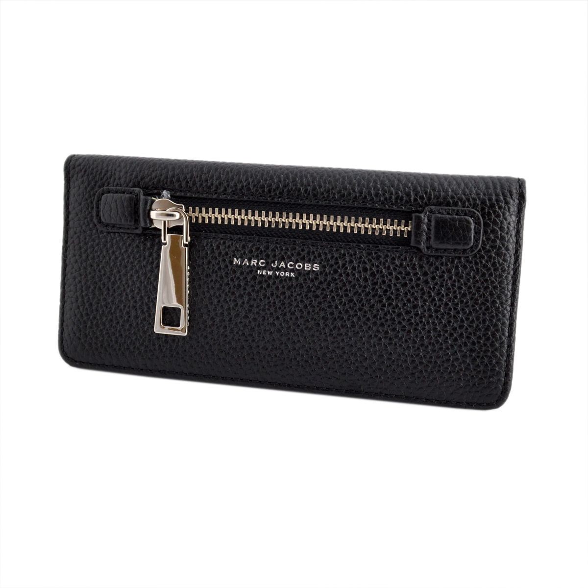 マークジェイコブス MARC JACOBS M0008451 001 Black 二つ折り長財布 Gotham Open Face Wallet