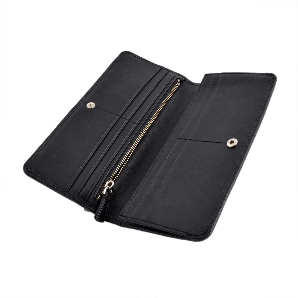 マークジェイコブス MARC JACOBS M0008451 001 Black 二つ折り長財布 Gotham Open Face Wallet