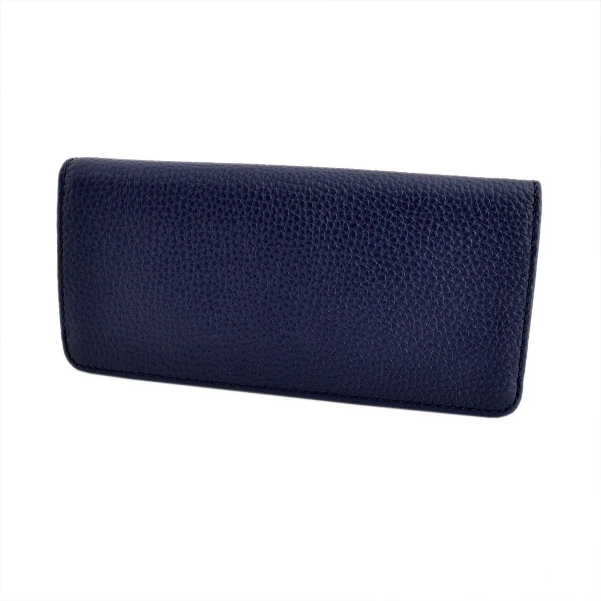 マークジェイコブス MARC JACOBS M0008451 415 Midnight Blue 二つ折り長財布 Gotham Open Face Wallet