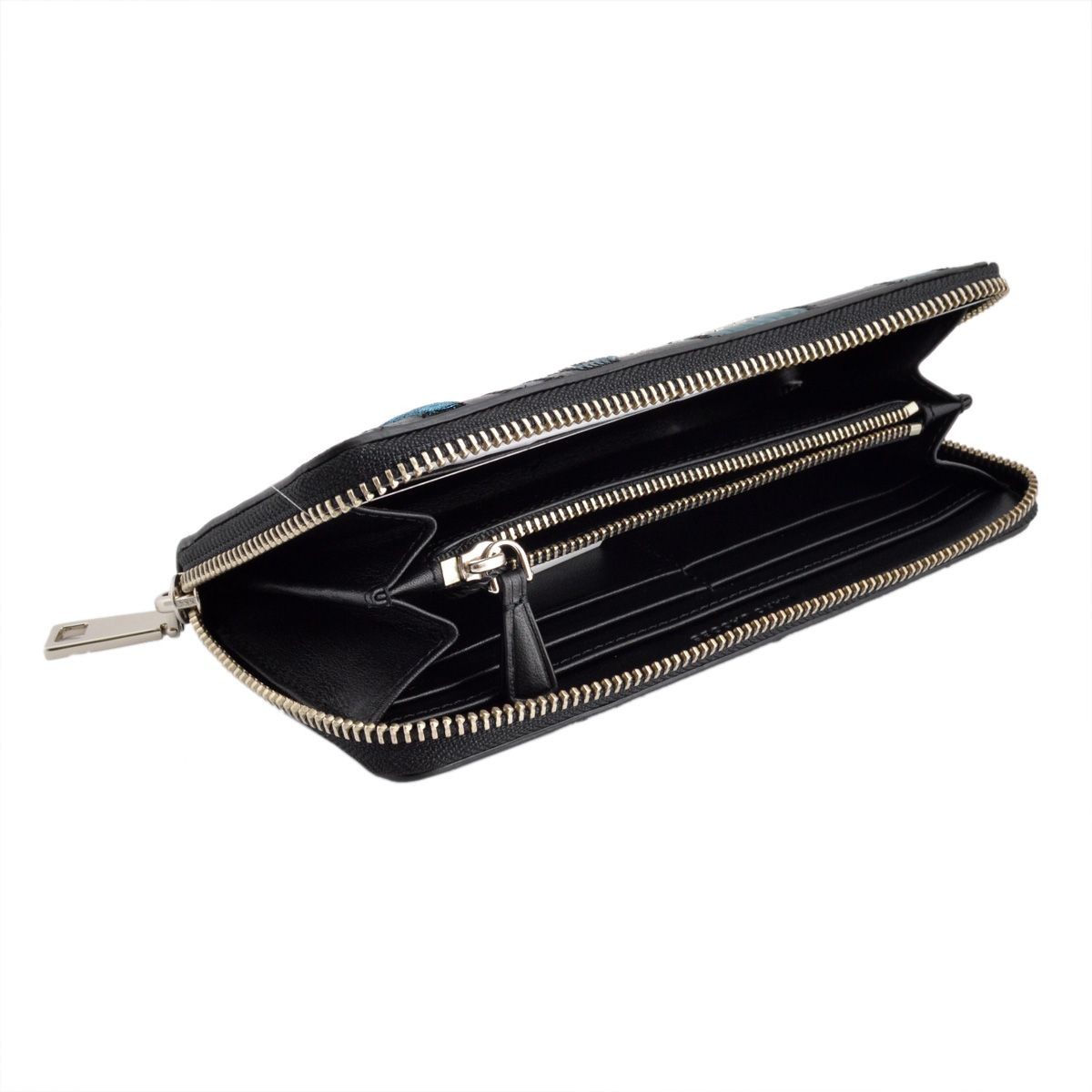 マークジェイコブス MARC JACOBS M0008974-444 Teal Multi ストライプ パッチワーク 長財布 ロングウォレット Wingman Stripes Standard Continental Wallet