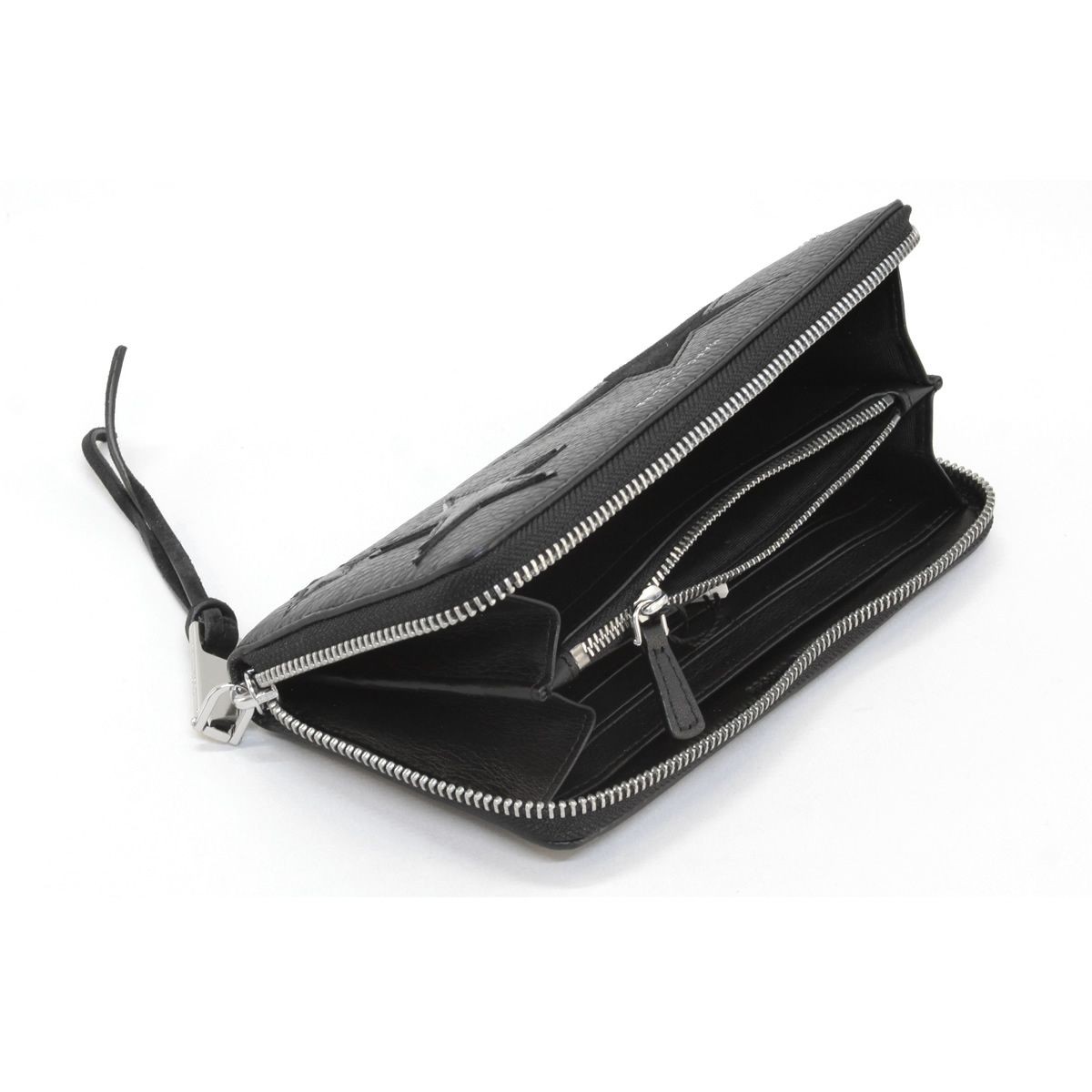 マークジェイコブス MARC JACOBS M0009527-002 Black Multi スターパッチワーク ラウンドファスナー長財布 Star Patchwork Standard Continental Wallet