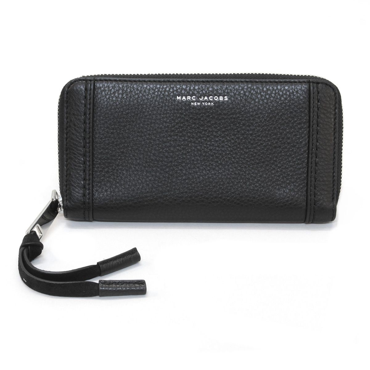 マークジェイコブス MARC JACOBS M0009555-001 Black サイドステッチ ラウンドファスナー長財布 Maverick Standard Continental Wallet