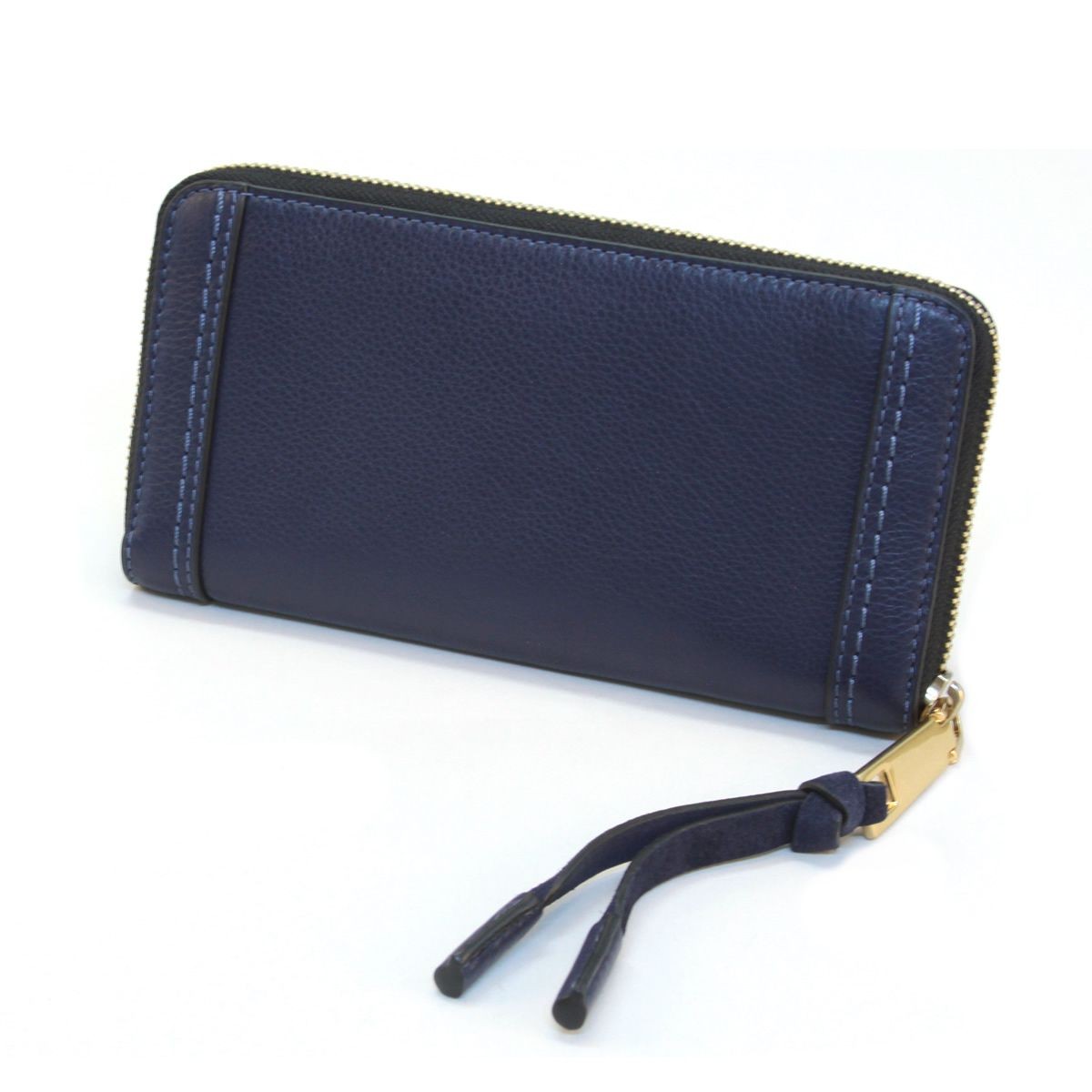 マークジェイコブス MARC JACOBS M0009555-415 Midnight Blue サイドステッチ ラウンドファスナー長財布 Maverick Standard Continental Wallet