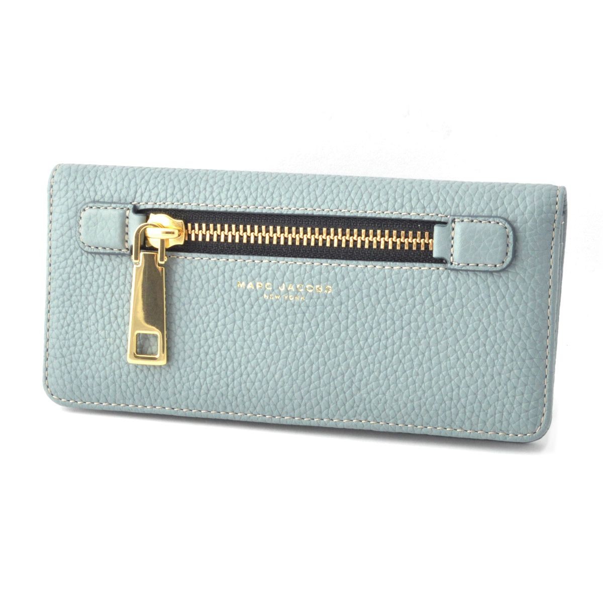 マークジェイコブス MARC JACOBS M0008451-453 Dolphin Blue ゴッサム 二つ折り長財布 Gotham Open Face Wallet