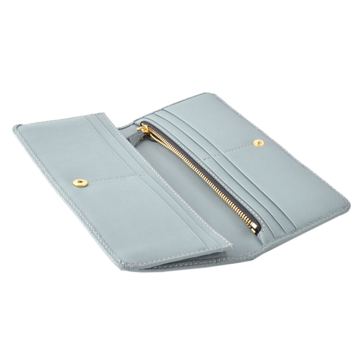 マークジェイコブス MARC JACOBS M0008451-453 Dolphin Blue ゴッサム 二つ折り長財布 Gotham Open Face Wallet