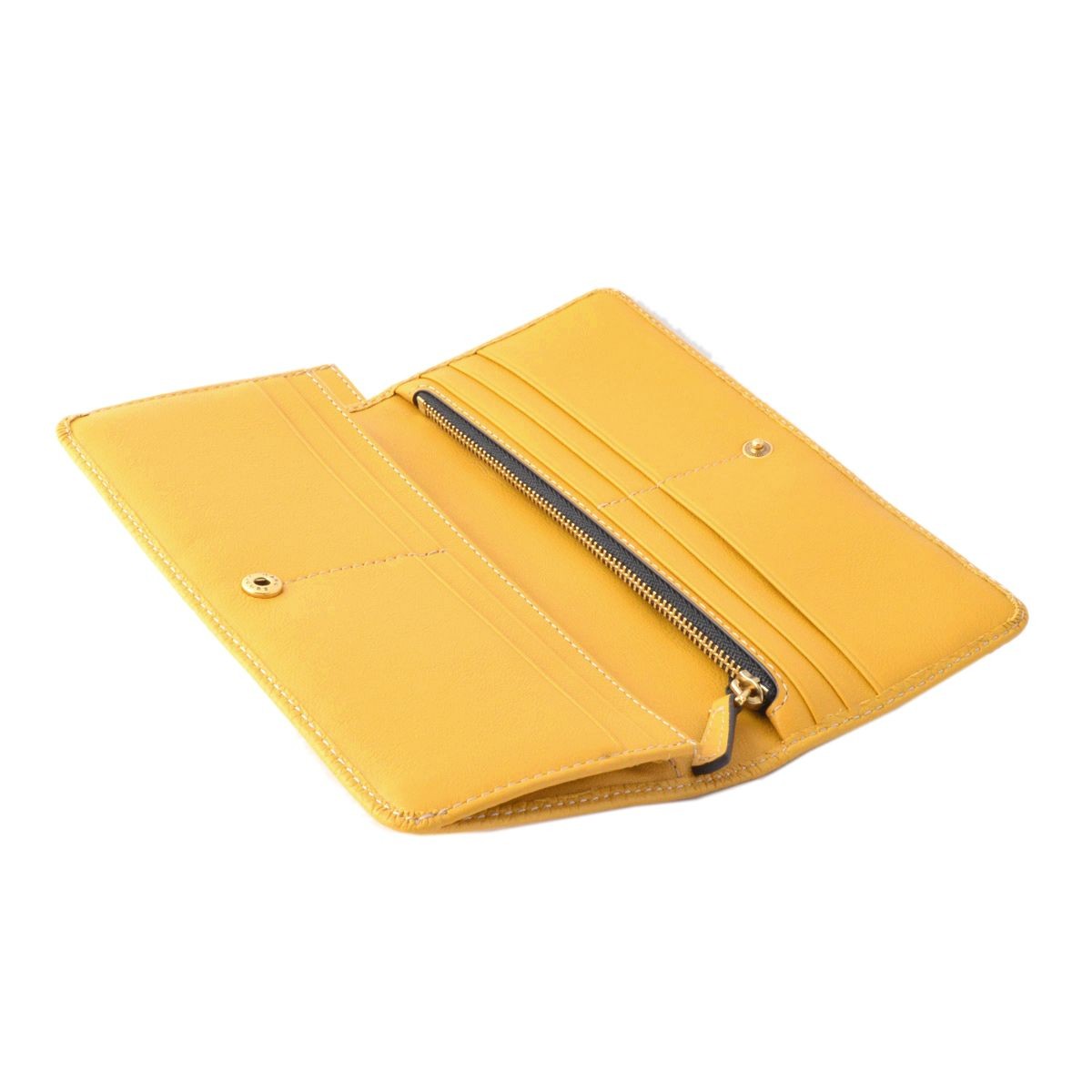 マークジェイコブス MARC JACOBS M0008451-720 Rustic Yellow ゴッサム 二つ折り長財布 Gotham Open Face Wallet