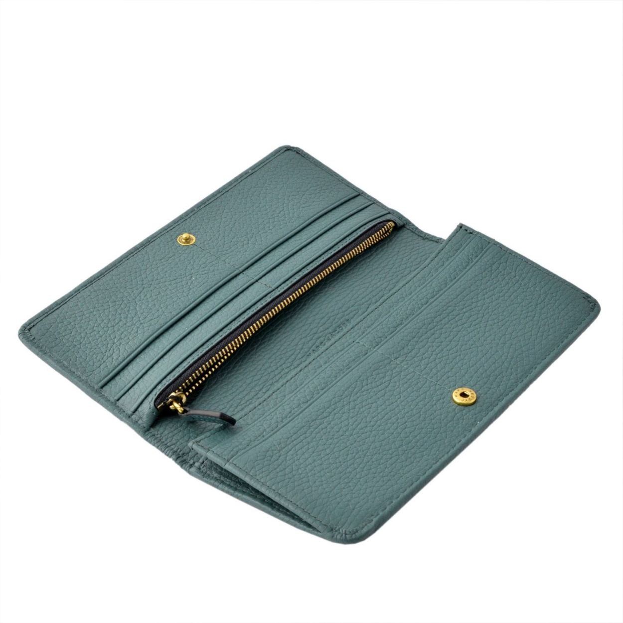 マークジェイコブス MARC JACOBS M0008170-435 Hazy Blue  リクルート 二つ折り長財布 Recruit Open Face Wallet