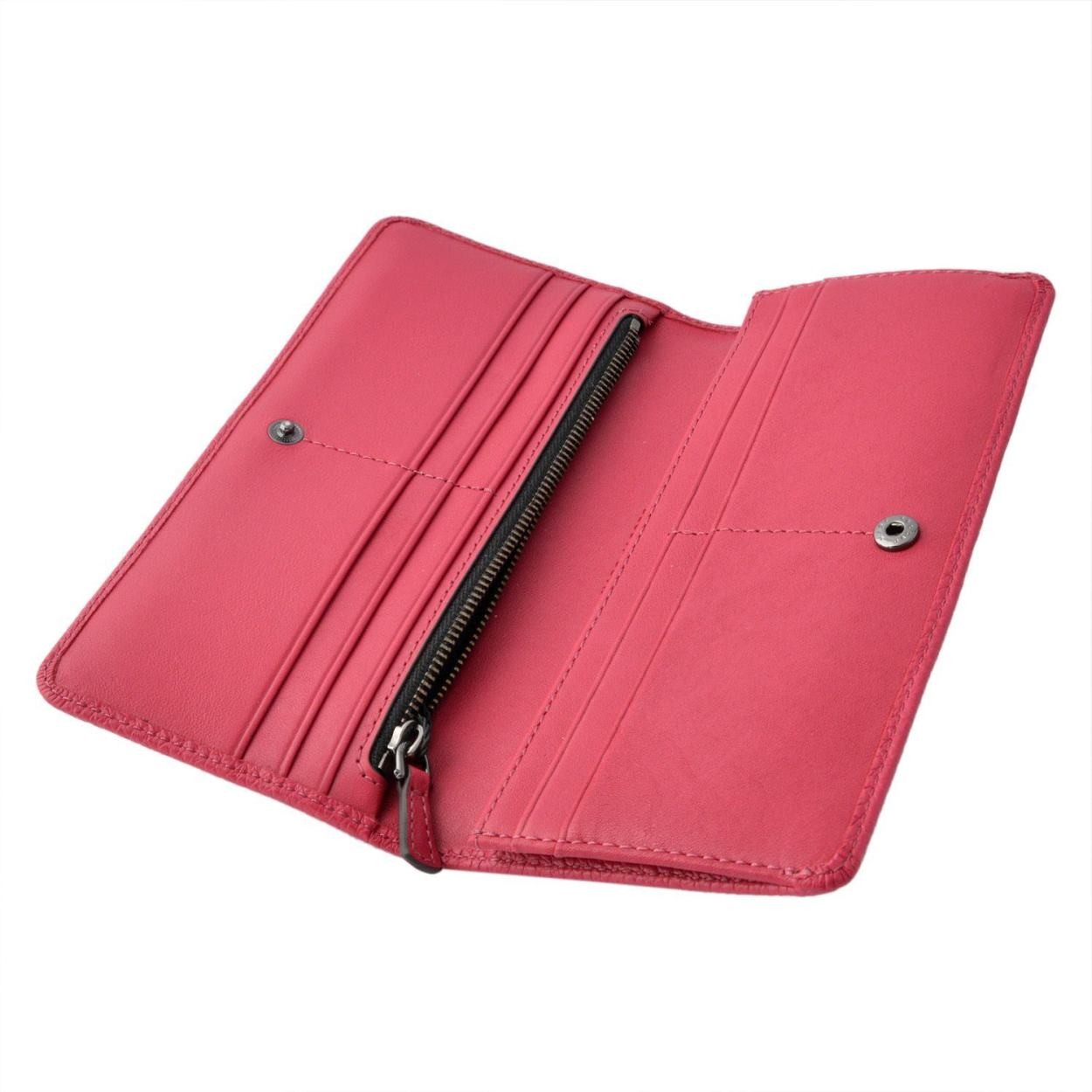 マークジェイコブス MARC JACOBS M0008451-655 Raspberry ゴッサム 二つ折り長財布 Gotham Open Face Wallet