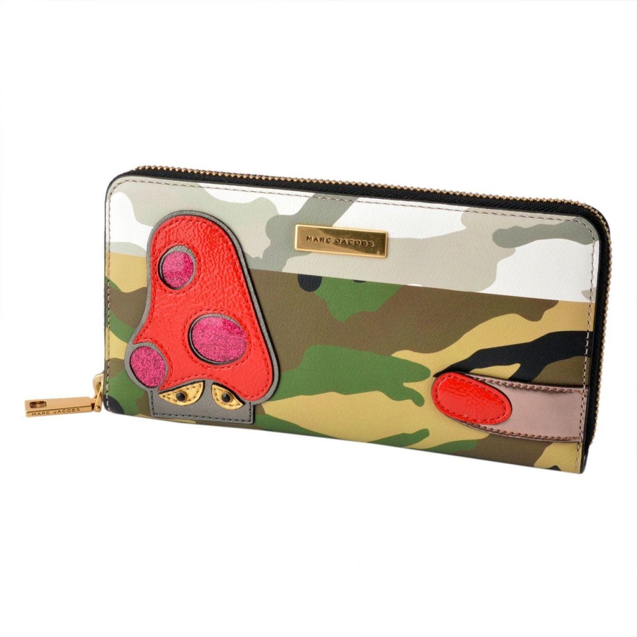 マークジェイコブス MARC JACOBS M0011247-219 Khaki Multi ジュリー・ヴァーホーヴェン コラボ ラウンドファスナー長財布 Camo Julie verhoeven