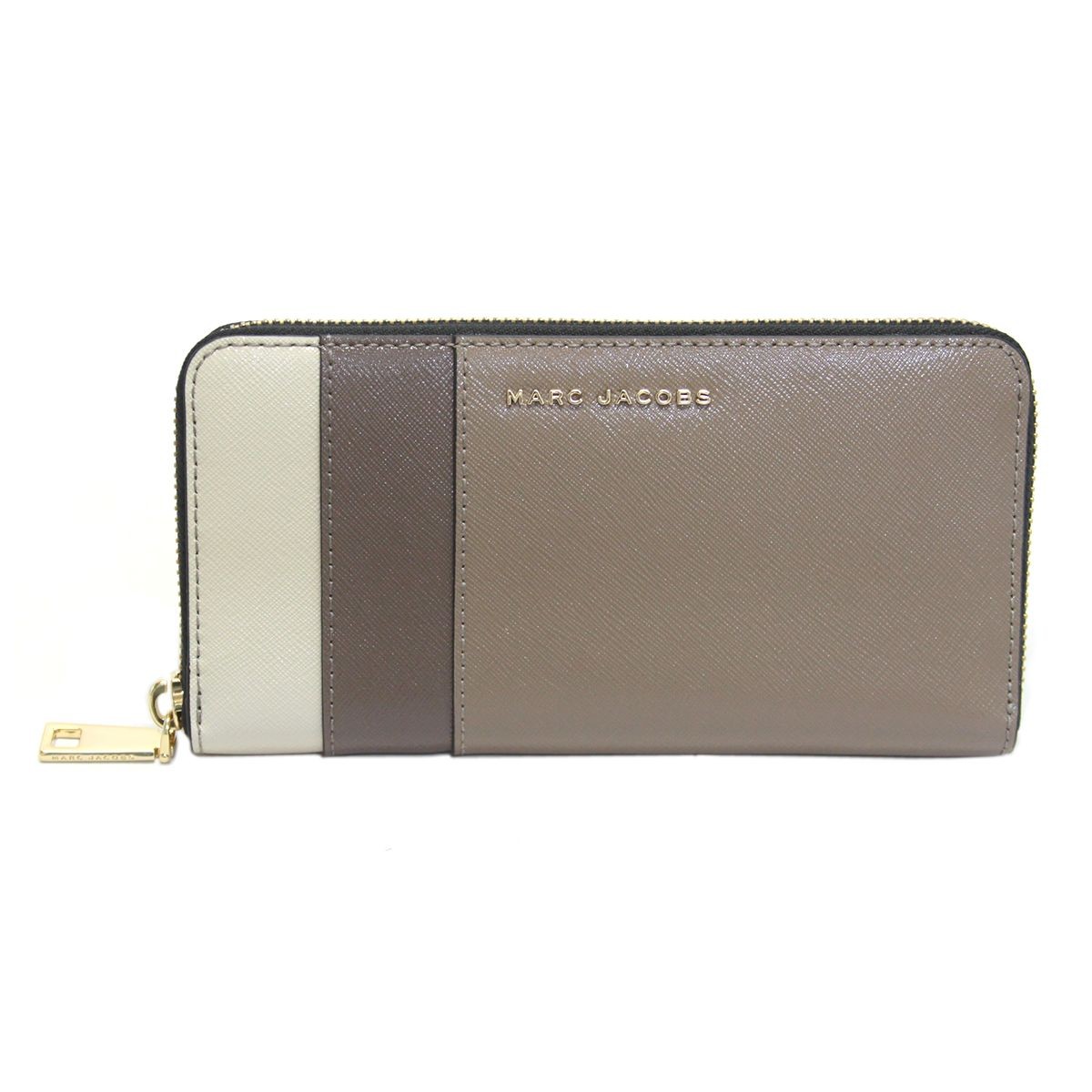 マークジェイコブス MARC JACOBS M0012045-064 French Grey Multi 3配色 ラウンドファスナー長財布 Saffiano Standard Continental Wallet