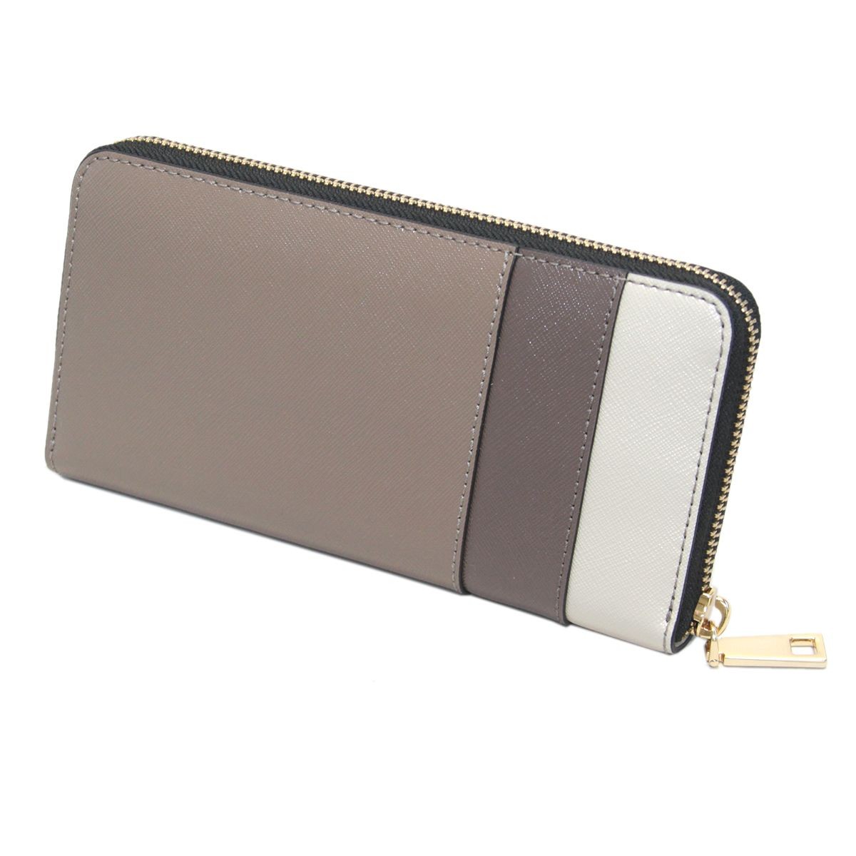 マークジェイコブス MARC JACOBS M0012045-064 French Grey Multi 3配色 ラウンドファスナー長財布 Saffiano Standard Continental Wallet