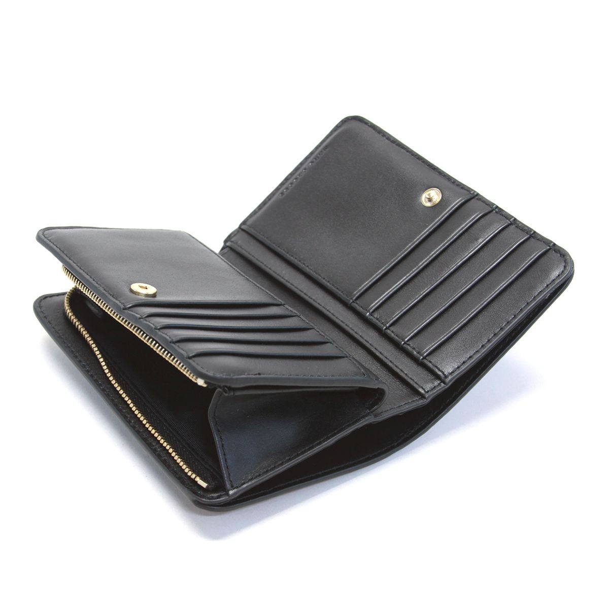 マークジェイコブス MARC JACOBS M0012050-971 Bright Teal Multi Ｌ字ファスナー小銭入れ付 二つ折り財布 Saffiano Compact Wallet