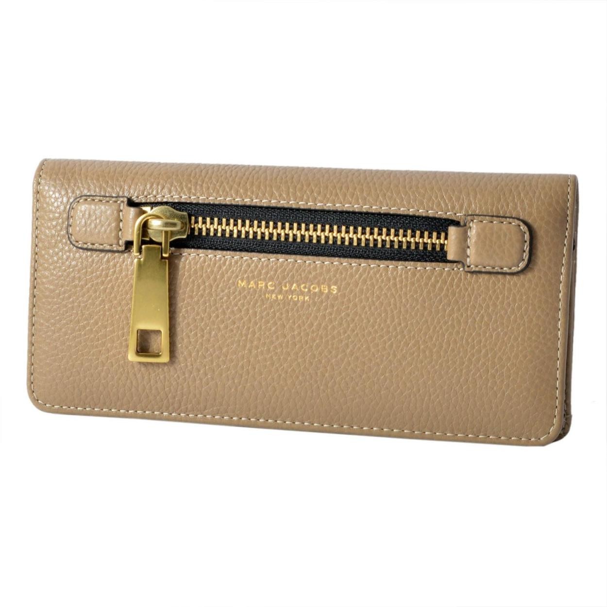 マークジェイコブス MARC JACOBS M0008451-063 French Grey ゴッサム 二つ折り長財布 Gotham Open Face Wallet