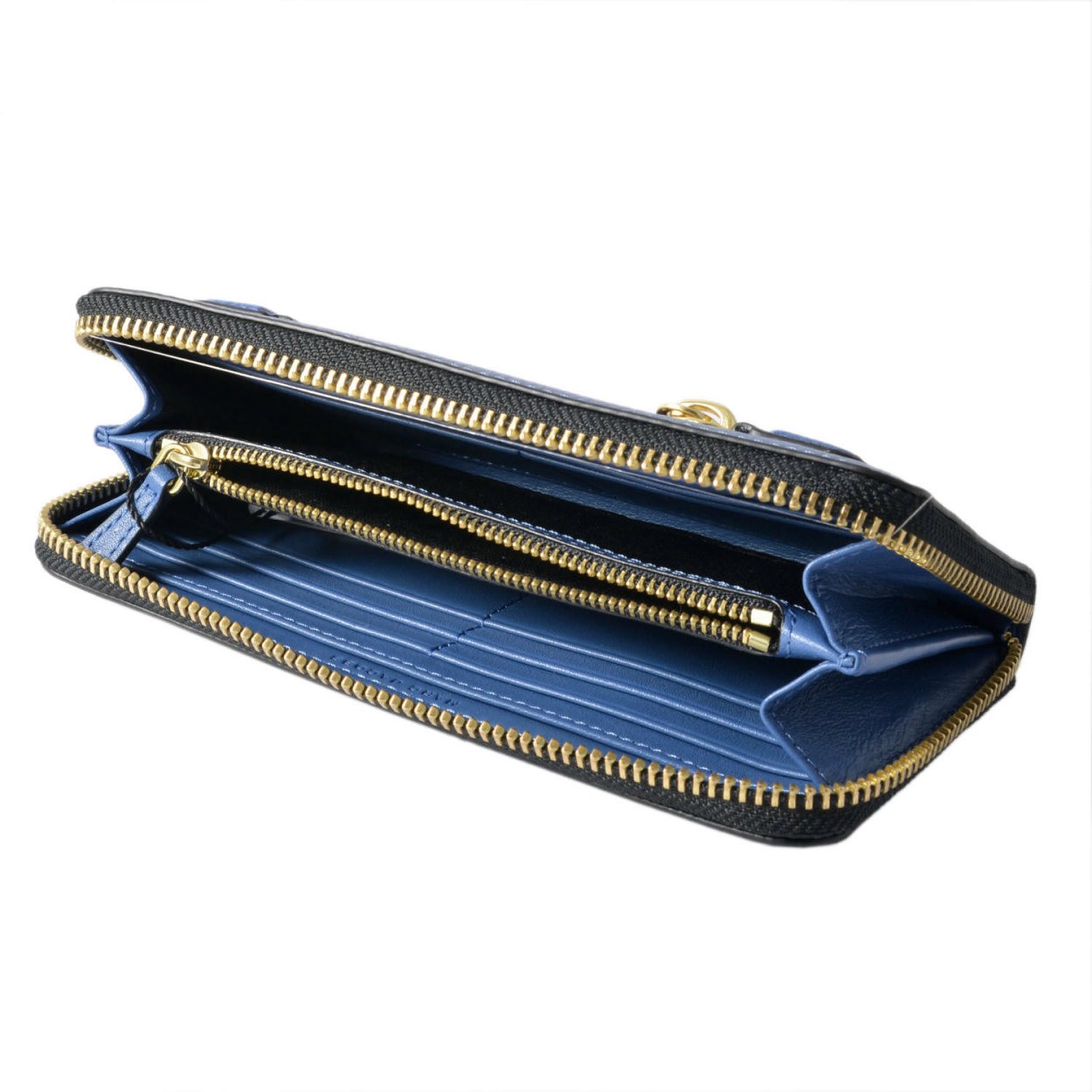 マークジェイコブス MARC JACOBS M0008449-476 Vintage Blue ゴッサム ラウンドファスナー長財布 Gotham Standard Continental Wallet