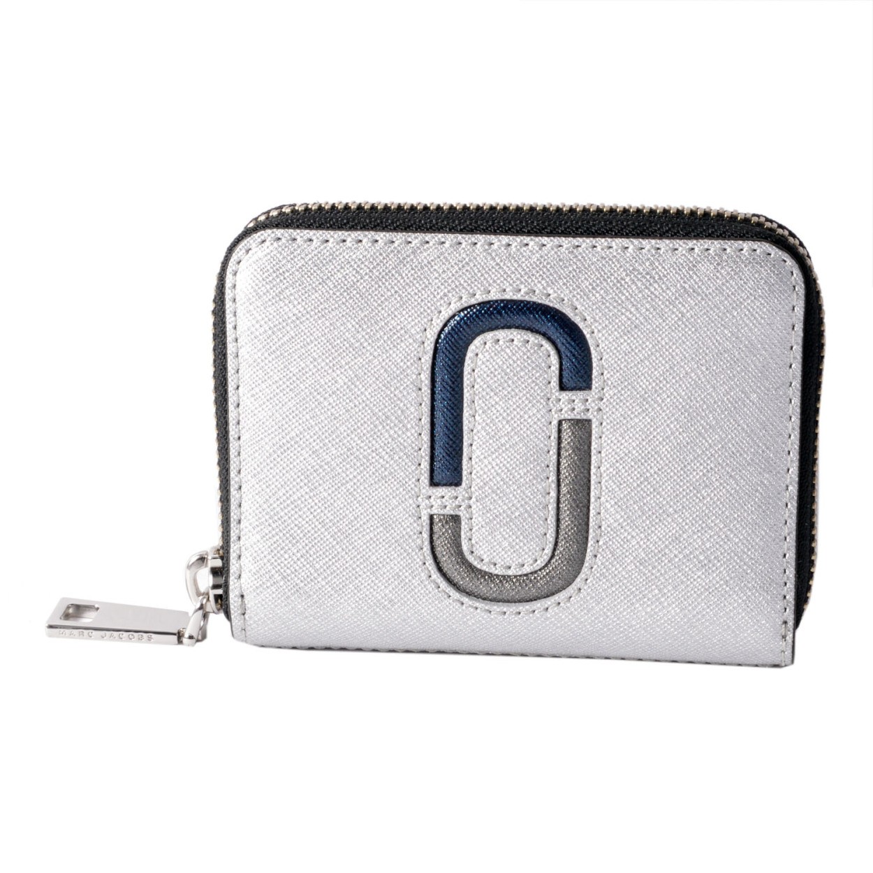 マークジェイコブス MARC JACOBS M0013299-098 Silver Multi ダブルJロゴ メタリック カラーブロック コインケース 小銭入れ Double J metallic