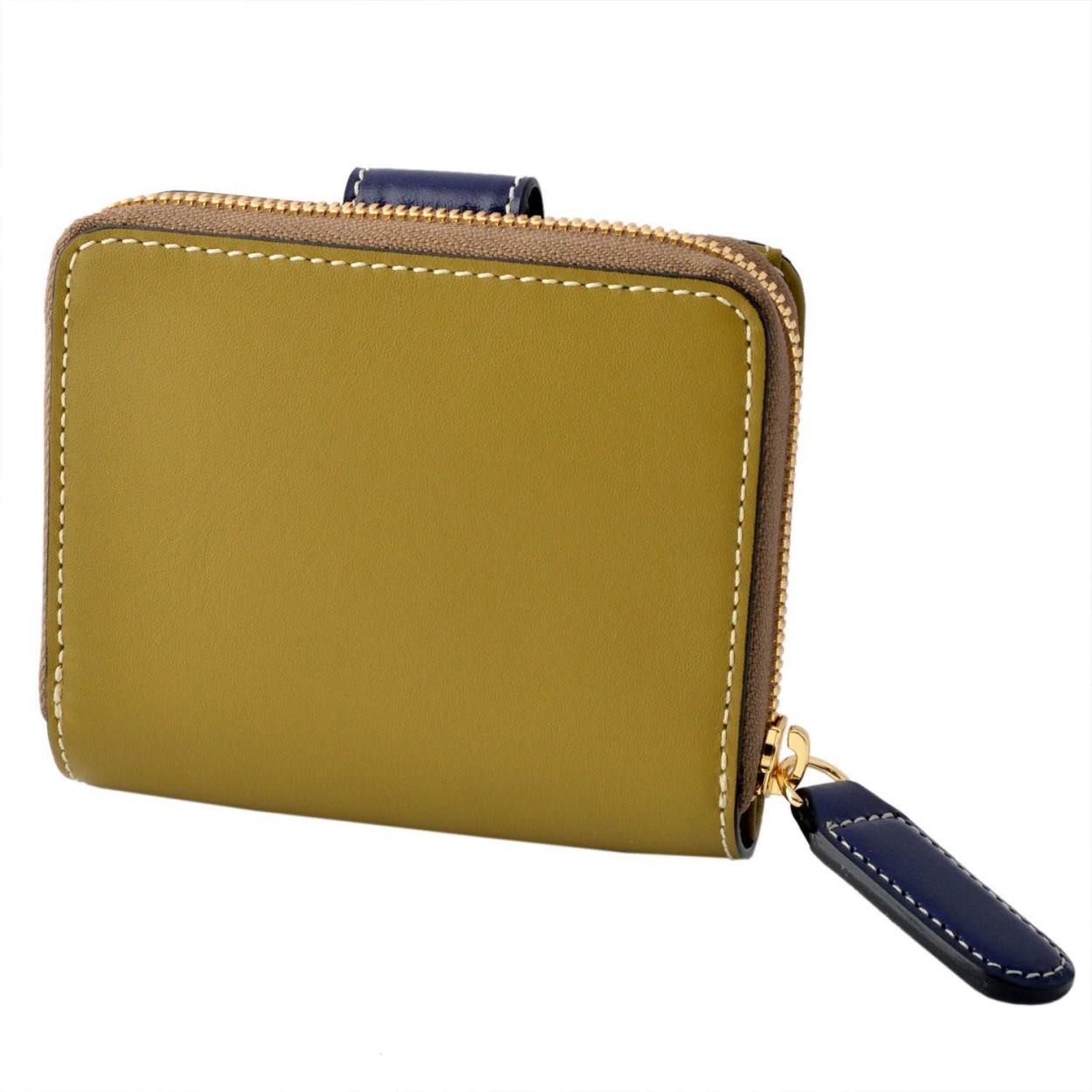 オーラカイリー Orla Kiely 17SBGFL121 Moss ラウンドファスナー小銭入れ付二つ折り財布 GIANT FROWER Square Zip Wallet
