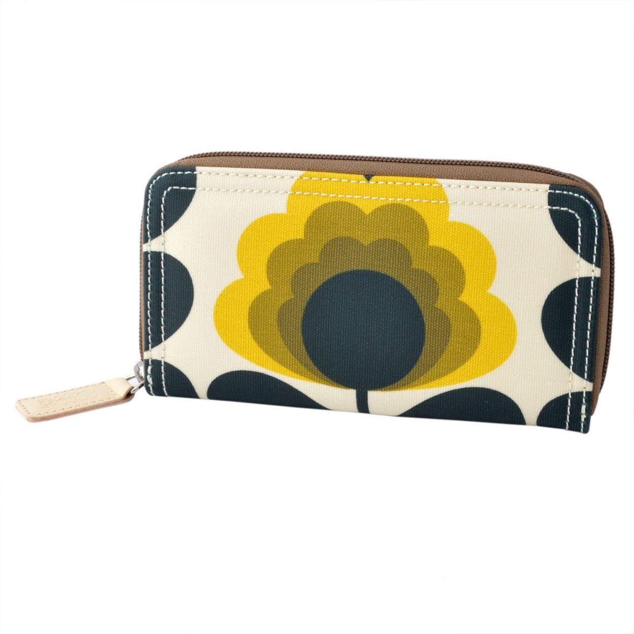 オーラカイリー Orla Kiely 17SESFS122 Sunshine ラウンドファスナー長財布 SUMMER FROWER STEM Big Zip Wallet