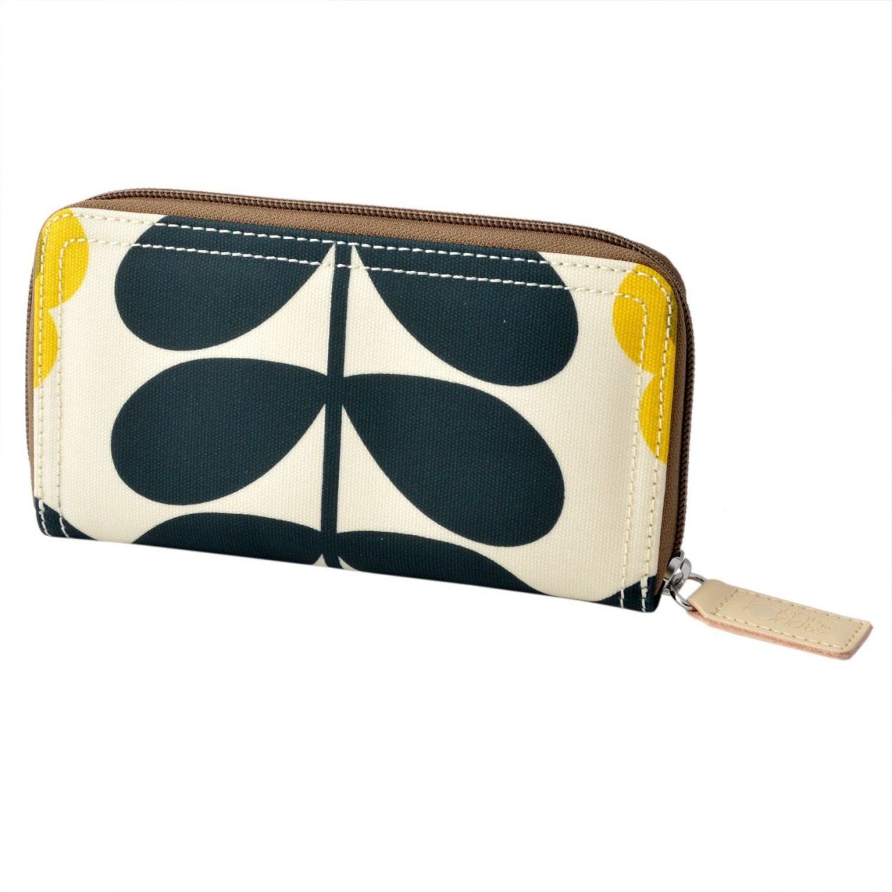 オーラカイリー Orla Kiely 17SESFS122 Sunshine ラウンドファスナー長財布 SUMMER FROWER STEM Big Zip Wallet