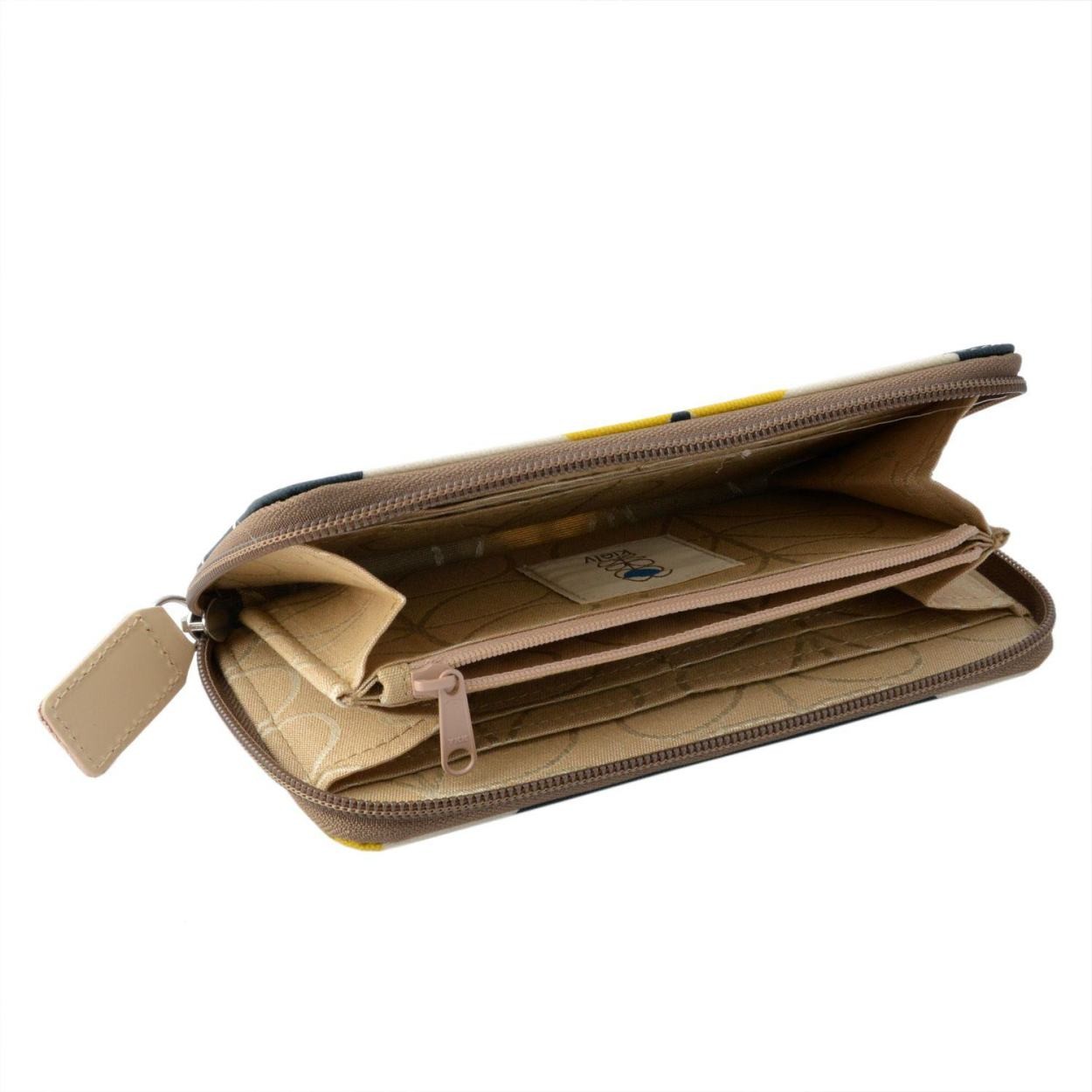 オーラカイリー Orla Kiely 17SESFS122 Sunshine ラウンドファスナー長財布 SUMMER FROWER STEM Big Zip Wallet
