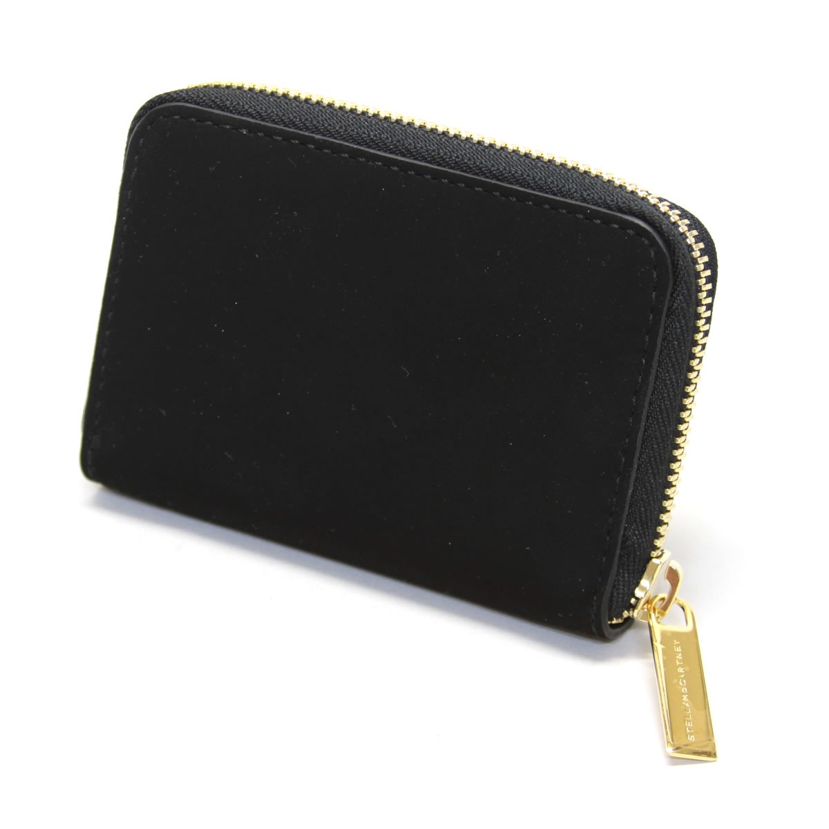 ステラマッカートニー STELLA McCARTNEY 431022 W8140 1000 スター 星型パッチワーク ジップ コインケース 小銭入れ Coin Purse Gold Stars