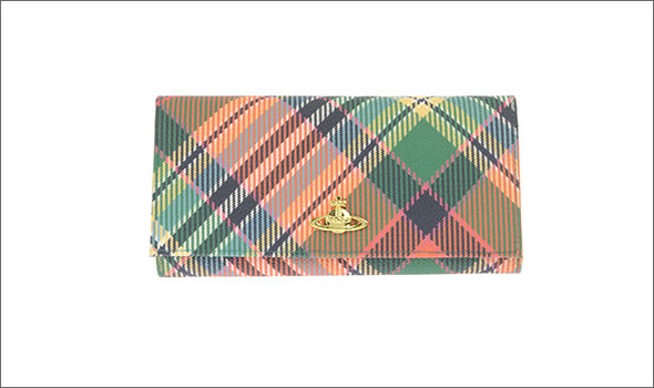 ヴィヴィアン ウエストウッド ≪取り寄せ商品≫ チェック柄 パスケース付 二つ折り長財布 1032V-DERBY/CLA