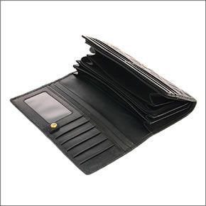 ヴィヴィアン ウエストウッド ≪取り寄せ商品≫ トランプマーク・ロゴ型押し  パスケース付 二つ折り長財布 1032V-MONTECARLO/NER