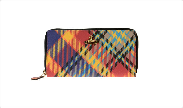 ヴィヴィアン ウエストウッド ≪取り寄せ商品≫ チェック柄 ラウンドファスナー長財布 5140V-DERBY/MAC KAT