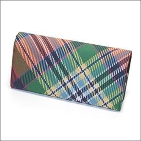 ヴィヴィアン ウエストウッド  ダービー チェック柄 二つ折り長財布 DERBY 2800V67V M55 CLASSIC