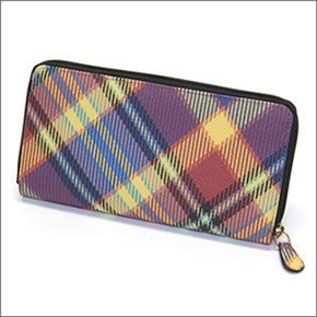 ヴィヴィアン ウエストウッド  ダービー チェック柄 ラウンドファスナー長財布 DERBY 5140V126V N32 MAC KAT