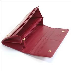 ヴィヴィアン ウエストウッド  クロコ型押し カウレザー 二つ折り長財布 NEW CHANCERY 2800V67VA 468 SALMONE