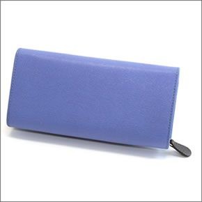 ヴィヴィアン ウエストウッド  サフィアーノレザー パスケース付 二つ折り長財布 SAFFIANO 1032V30V 418 GLICINE