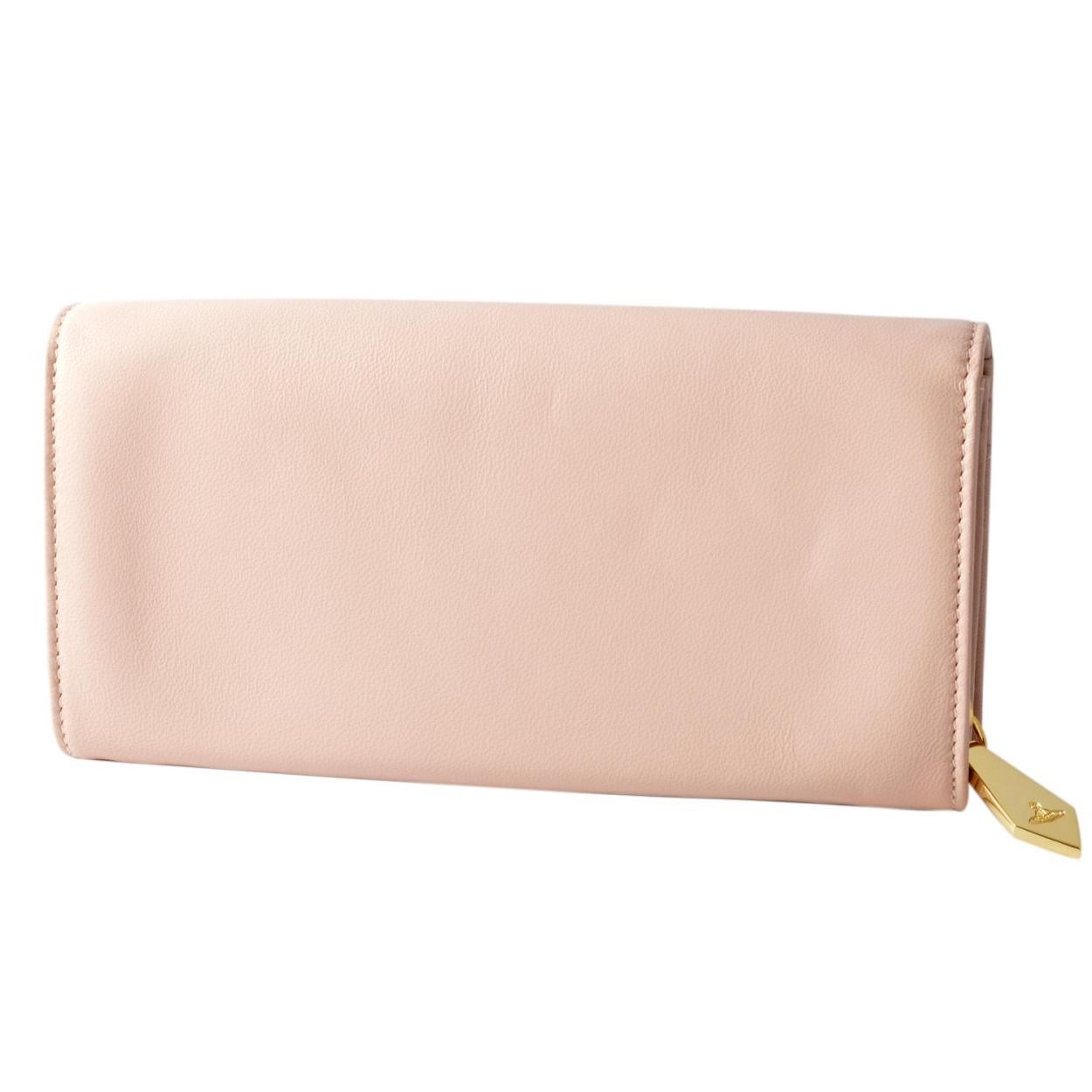 ヴィヴィアン ウエストウッド Vivienne WestWood P.FOGLIO 1032V30V NAPPA NUDE パスケース付 二つ折り長財布