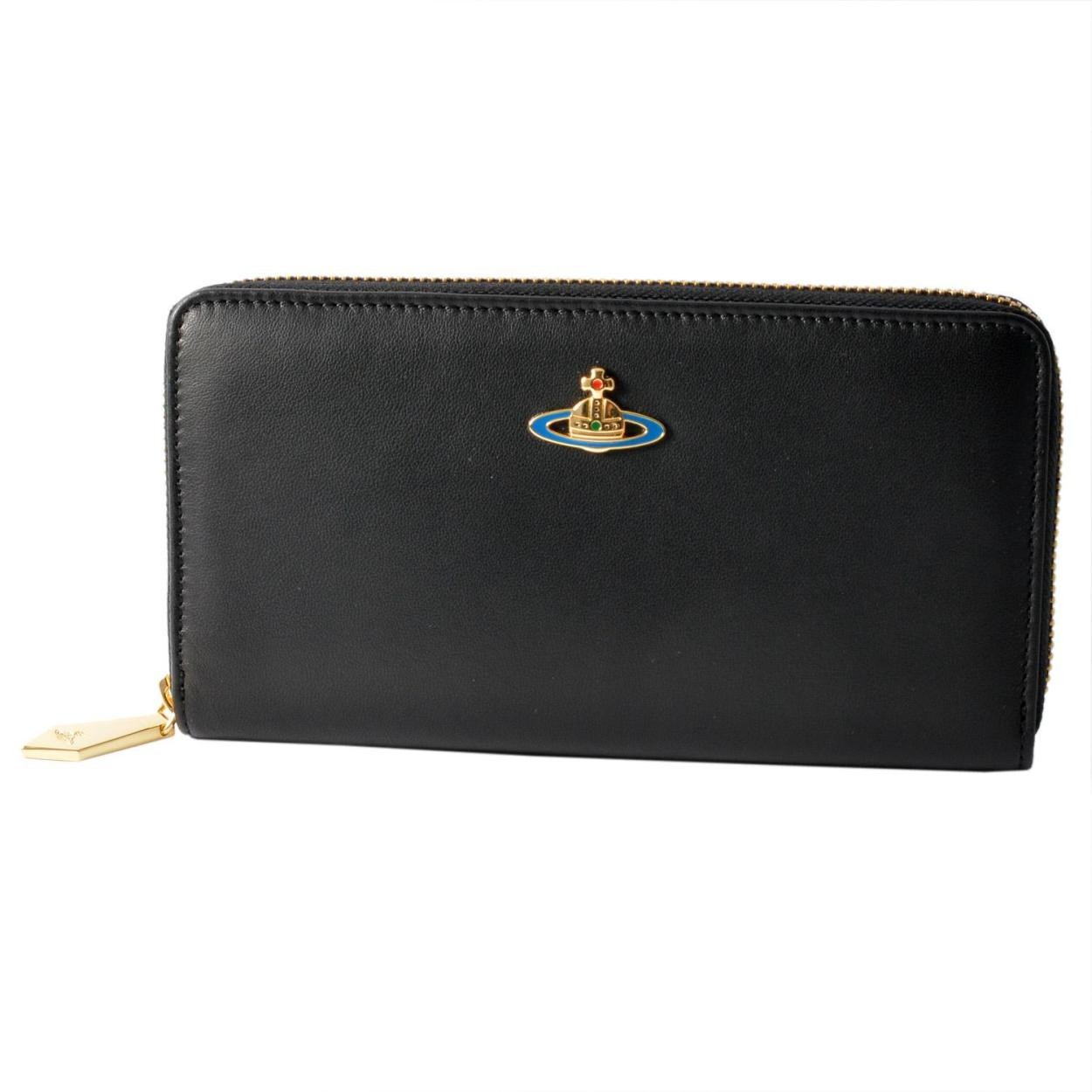 ヴィヴィアン ウエストウッド Vivienne WestWood P.FOGLIO 5140V126V NAPPA BLACK ラウンドファスナー長財布