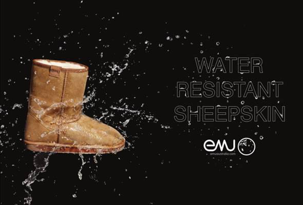 エミュー オーストラリア ≪2013AWモデル≫ Stinger Lo スティンガー ロー レディス ムートンブーツ ミドル丈 シープスキン チャコール W10002-CHAR