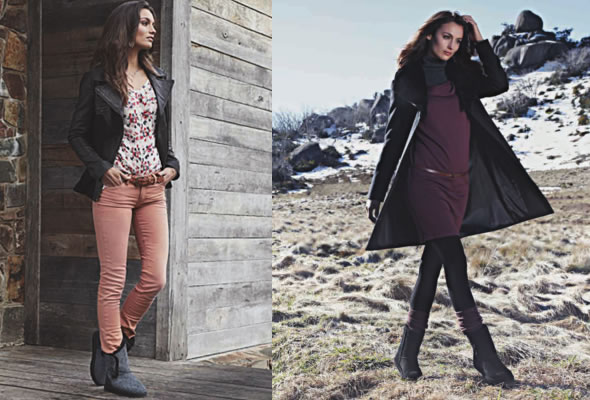 エミュー オーストラリア ≪2013AWモデル≫ Stinger Lo スティンガー ロー レディス ムートンブーツ ミドル丈 シープスキン チャコール W10002-CHAR