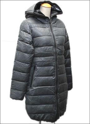 デュベティカ 152-D.1140.00/1087 ACE-WOOL 190600 GRIO F ≪2015AW≫エース カシミア混ウール レディス フード付 フルジップ セミロング丈 ダウンコート グースダウン