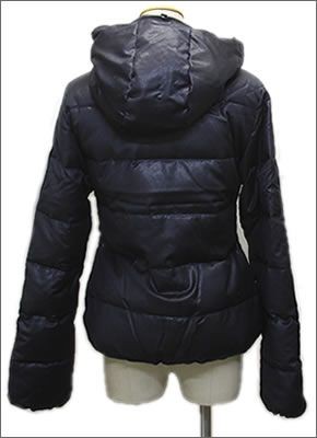 デュベティカ 152-D.910.00/1087 THIADUE 176000 ULTRA BLU ≪2015AW≫シアデュエ カシミア混ウール レディス フード付 フルジップ ショート丈 ダウンジャケット グースダウン
