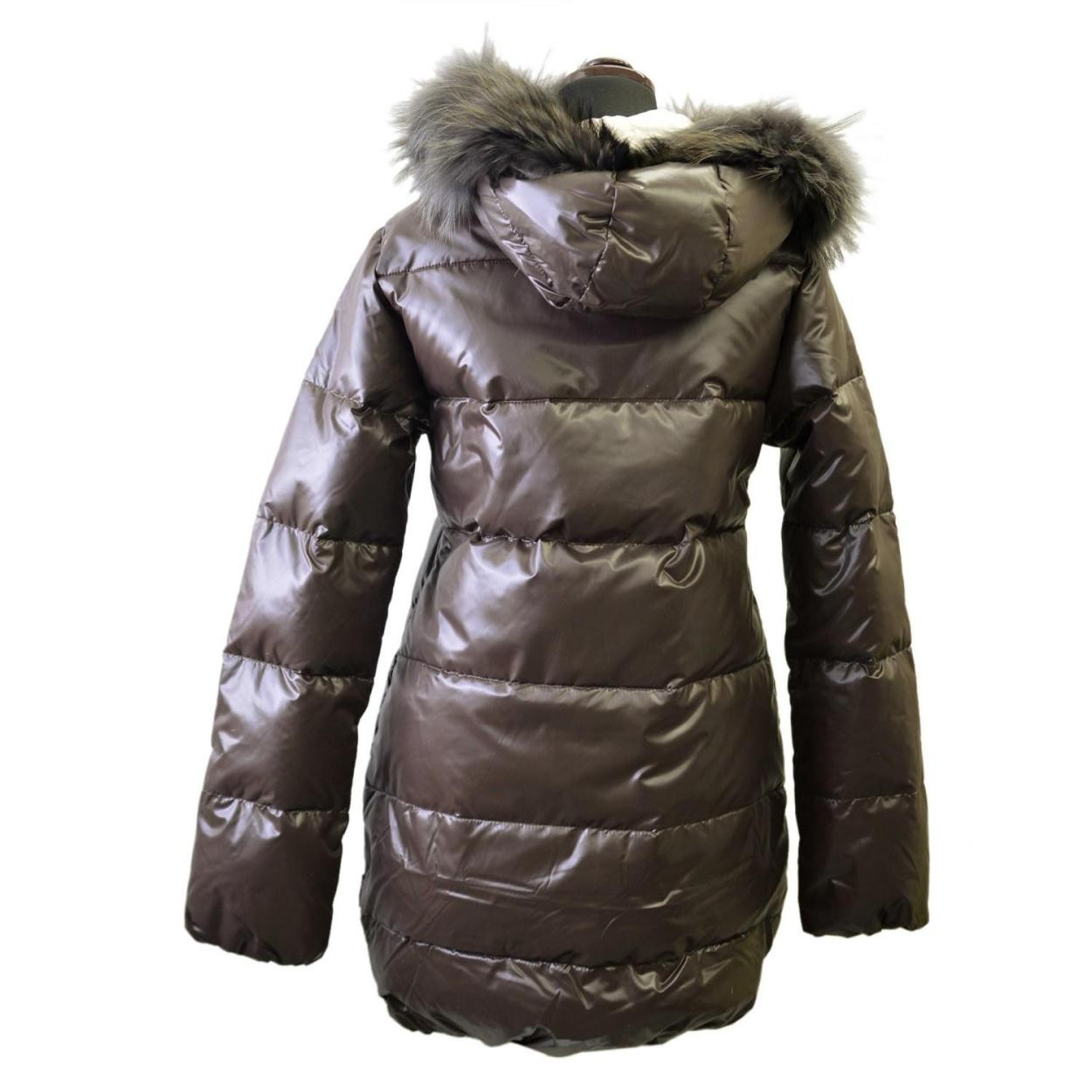 デュベティカ DUVETICA KAPPADUE 230 TEAK 172-D.037N00/1257.R-MFG ≪2017AW≫カッパドゥエ レディス ミドル丈 ダウンコート ラクーン・ファー フード付 グースダウン