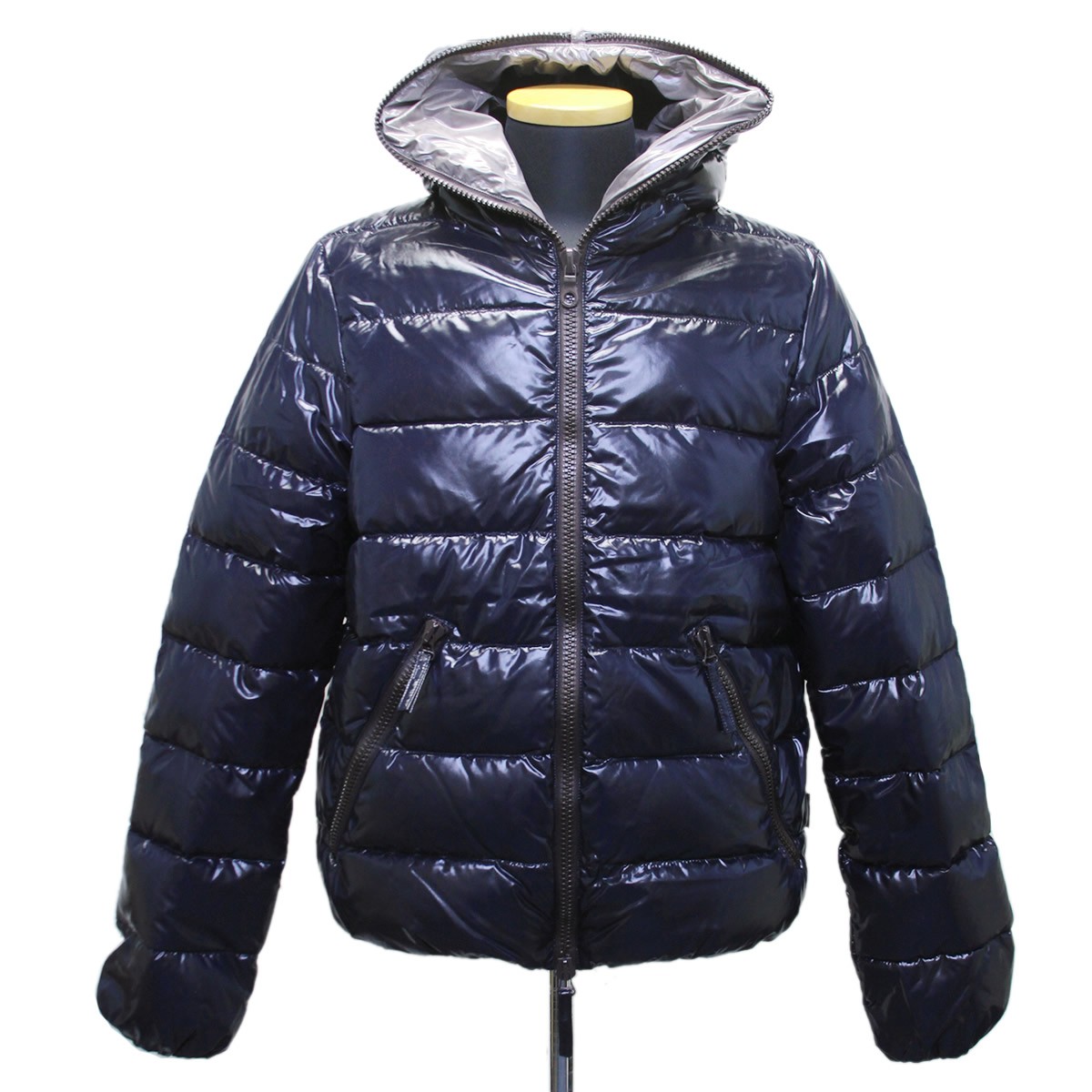 デュベティカ DUVETICA DIONISIO 770 BLU NAVY 172-U.2251N00/1035.R ≪2017AW≫ディオニシオ メンズ フード付 フルジップ ダウンジャケット グースダウン フーデッドブルゾン