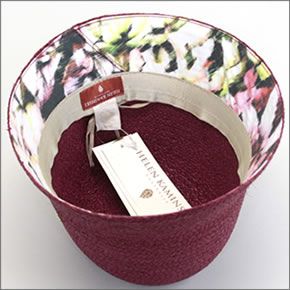 ヘレンカミンスキー アリベーロ オーキッド/トロピック UPF50+ バケット/クローシュ ラフィア製ハット レディス帽子 ≪2014SS≫ Arivelo Orchid/Tropique