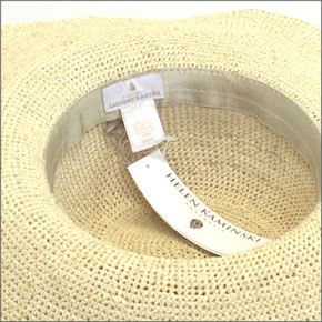 ヘレンカミンスキー ベタンガ ナチュラル フリンジ・ラフィアブレード・トリム ソフトワイヤー入り ラフィア製つば広ハット レディス帽子 ≪2014SS≫ Batenga Natural