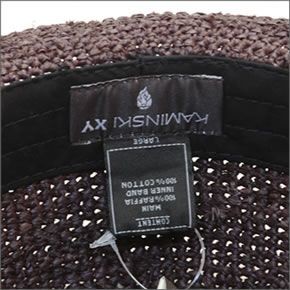 ヘレンカミンスキー カミンスキーXY Abaka/Cocoa アバカ フェドーラハット 丸めて収納可能なラフィア製ローラブルハット メンズ中折れ帽子