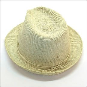 ヘレンカミンスキー Fai/Blonde ファイ フェドーラハット 丸めて収納可能なラフィア製ローラブルハット レディス中折れ帽子