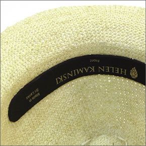 ヘレンカミンスキー Fai/Blonde ファイ フェドーラハット 丸めて収納可能なラフィア製ローラブルハット レディス中折れ帽子