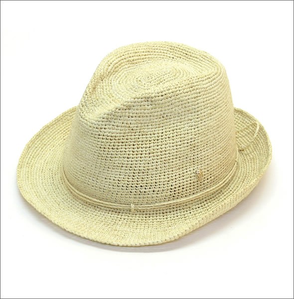 ヘレンカミンスキー Fai/Blonde ファイ フェドーラハット 丸めて収納可能なラフィア製ローラブルハット レディス中折れ帽子