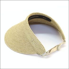 ヘレンカミンスキー Kirsten/Natural カーステン UPF50+ プルオン・バイザー サンバイザー  ラフィア製ハット レディス帽子