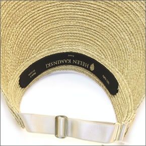 ヘレンカミンスキー Kirsten/Natural カーステン UPF50+ プルオン・バイザー サンバイザー  ラフィア製ハット レディス帽子