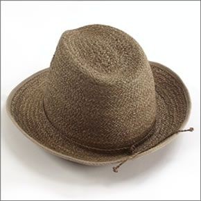 ヘレンカミンスキー カミンスキーXY Mati/Husk/Nougat/M マティ UPF50+ フェドーラハット ヘリンボーンエッジ ラフィア製 メンズ中折れ帽子 Mサイズ